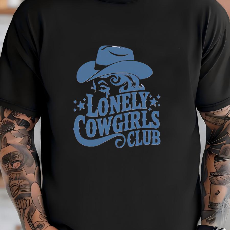 Lonely Cowgirl Shirt, Vintage Western Shirt, Wild West Hoodie, Western Graphic Tee, Cowgirl Aesthetic, Country Shirt, Cowgirl Gift T-shirt