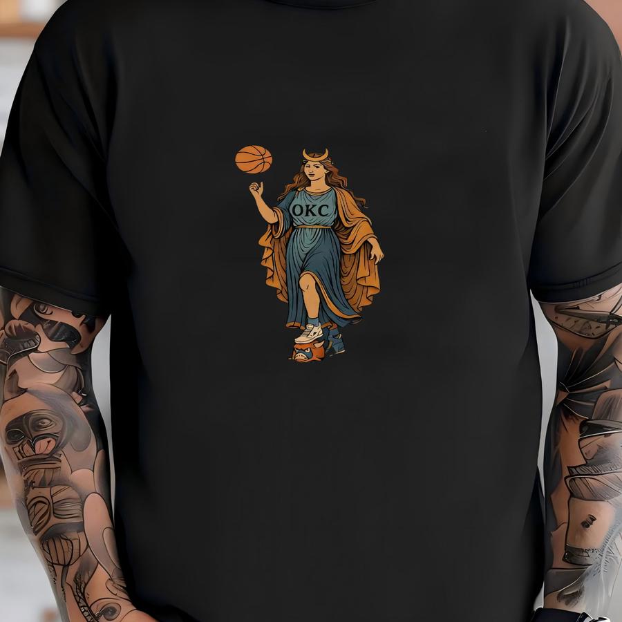 Oklahoma City Basketball Shirt, Goddess Of Okc Hoops Hoodie, Sports Tee, Basketball Gift, Gift For Okc Fan T-shirt