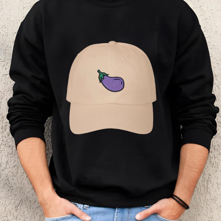 Eggplant Dad Hat | Classic Eggplant Dad Cap | Eggplant Hat Sweatshirt