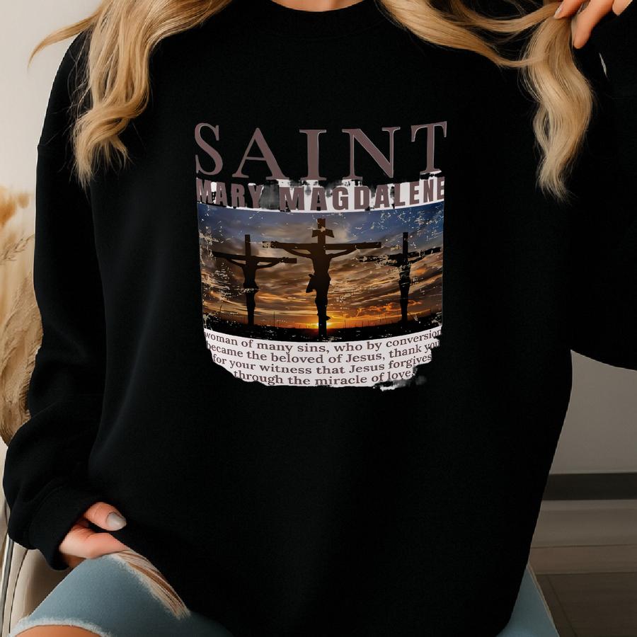 St. Mary Magdalene Prayer Mug: Catholic Christian Gift Sweatshirt