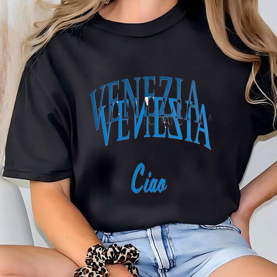 Venice Italy Shirt, Ciao T Shirts, , Venezia Italia T Shirt, Italy Travel Shirt, Minimalist Italy Shirt, Ciao Bella, Unisex T-shirt