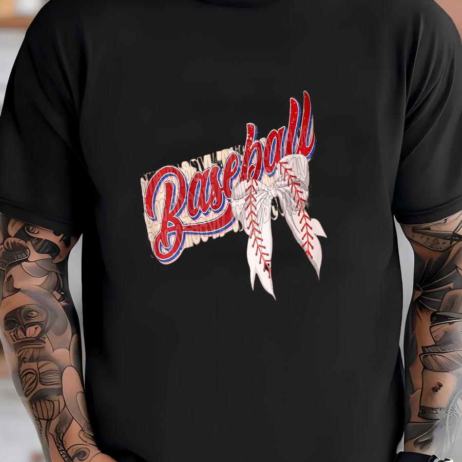 Baseball Coquette Bow Hoodie  T-shirt