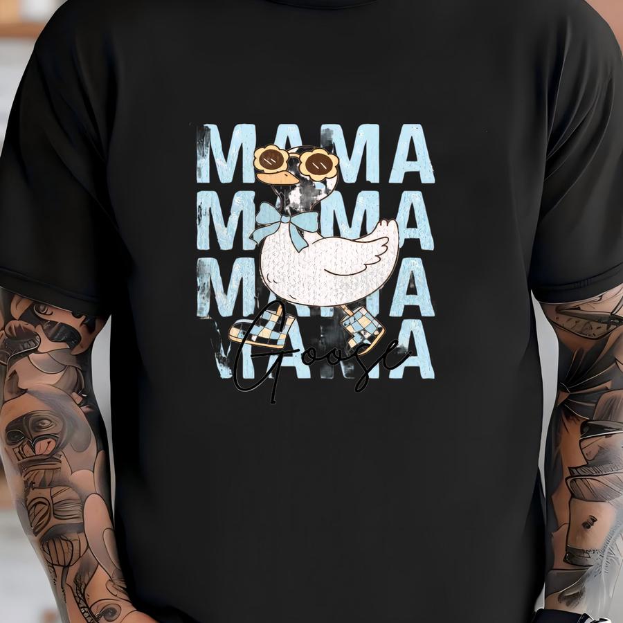Mama Goose Blue Hoodie  T-shirt