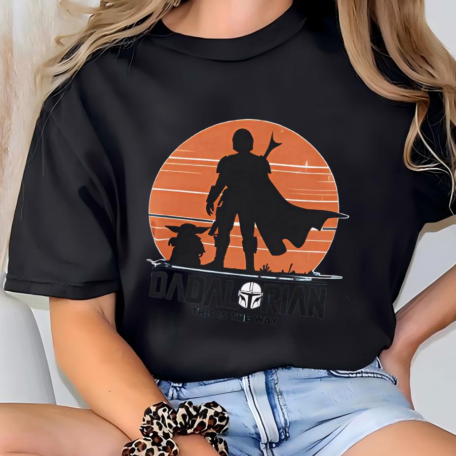 Dadalorian Father's Day Shirt: Sci-fi Dad Gift T-shirt