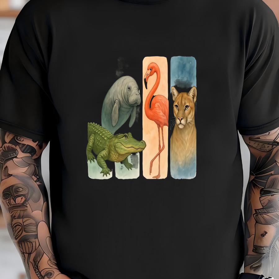 Wildlife Graphic Hoodie: Unisex Eco-friendly Cotton Tee T-shirt