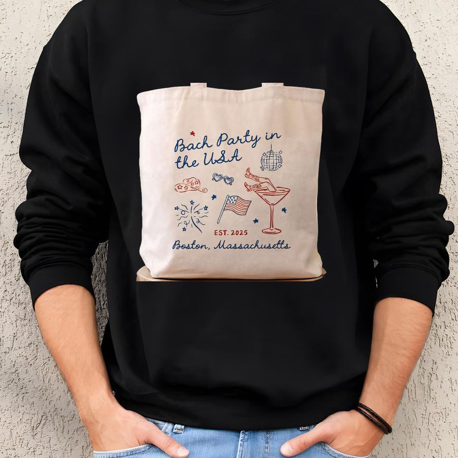 4th Of July Bachelorettes Independence Day Bachelorettes Fourth Of July Wedding Canvas Tee Bridesmaids Gift American Bach Sweatshirt