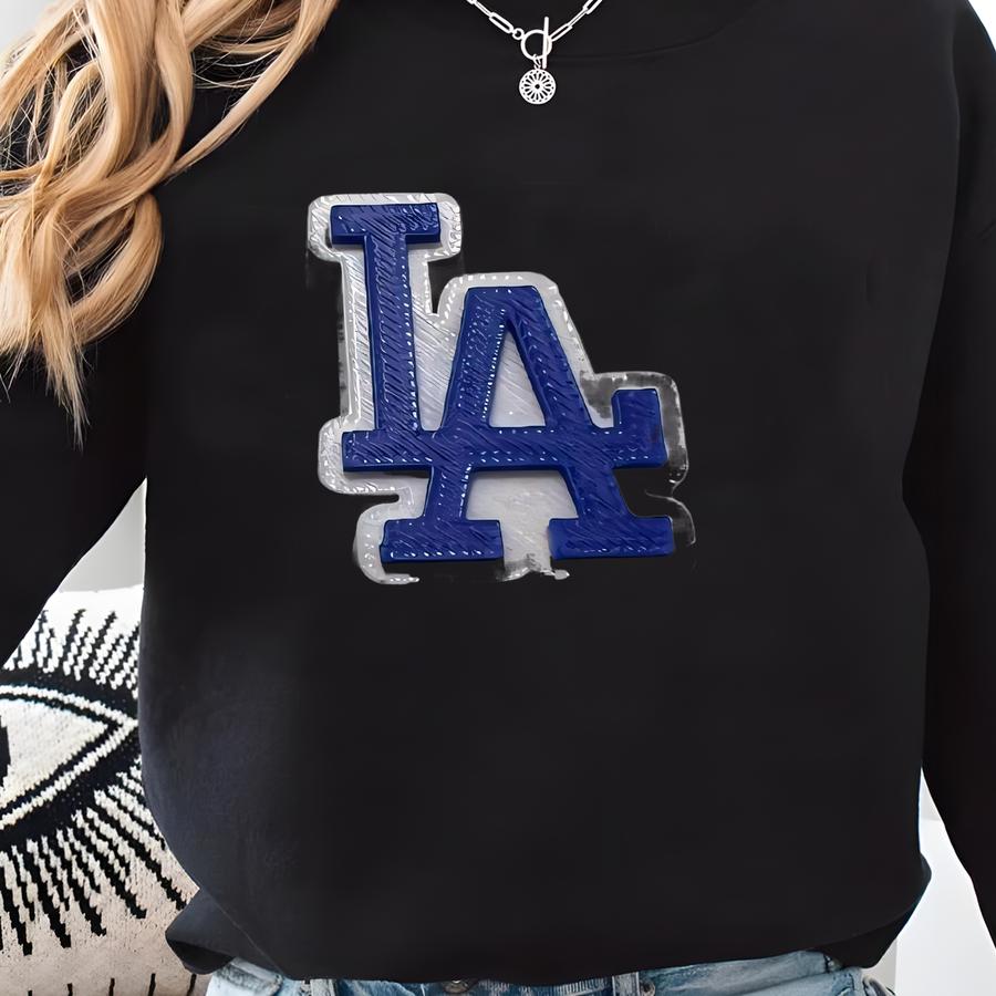 La Logo Straw Topper: Baseball Fan Cup Charm Sweatshirt