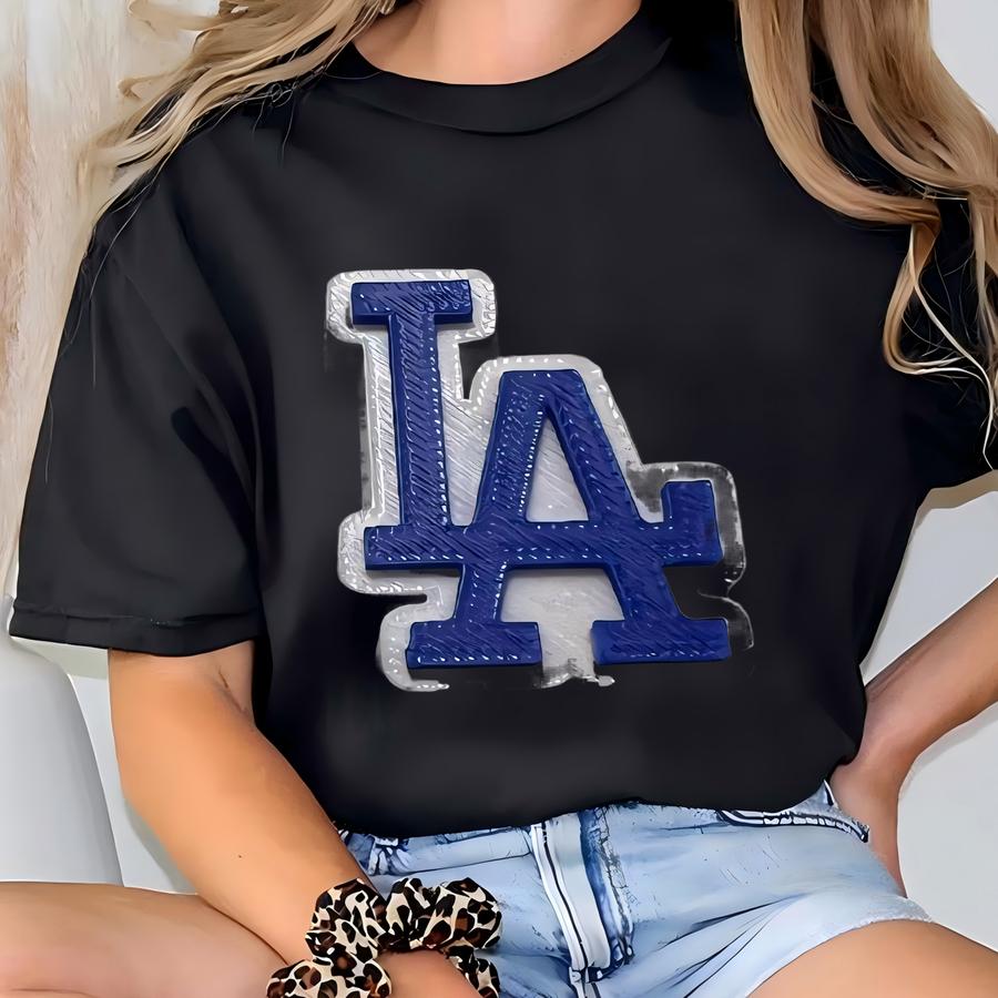 La Logo Straw Topper: Baseball Fan Cup Charm T-shirt
