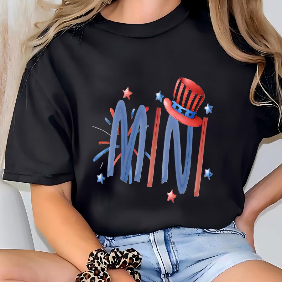Custom Family 4th Of July Shirts Personalized Name Patriotic Sweatshirts Family Matching Independence Day T Shirt Red White And Blue Mama T-shirt