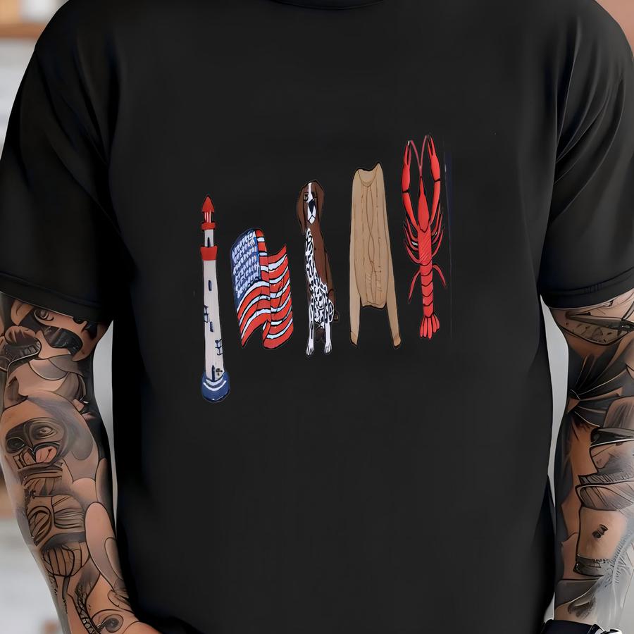 East Icon Tee, German Shorthaired Pointer Or Golden Retriever,  T-shirt