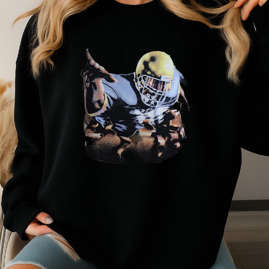 Vintage 00s Fighting Irish T-shirt Sweatshirt Nd University Of Football Crewneck Hoodie Gift Hat Jumper Men Sweatshirt