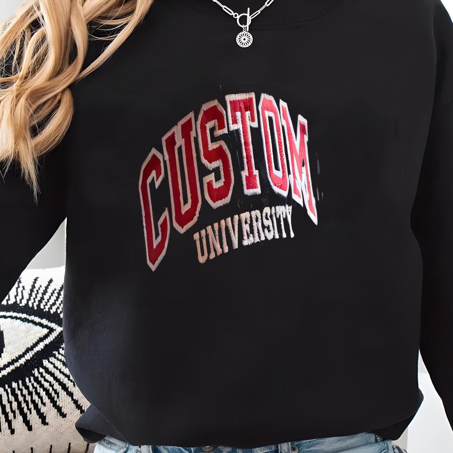 Custom Hat, Y University Custom Hat, Personalized Text, Your Own Text Monogram, Bachelorette Hats, College Hat Merch Sweatshirt