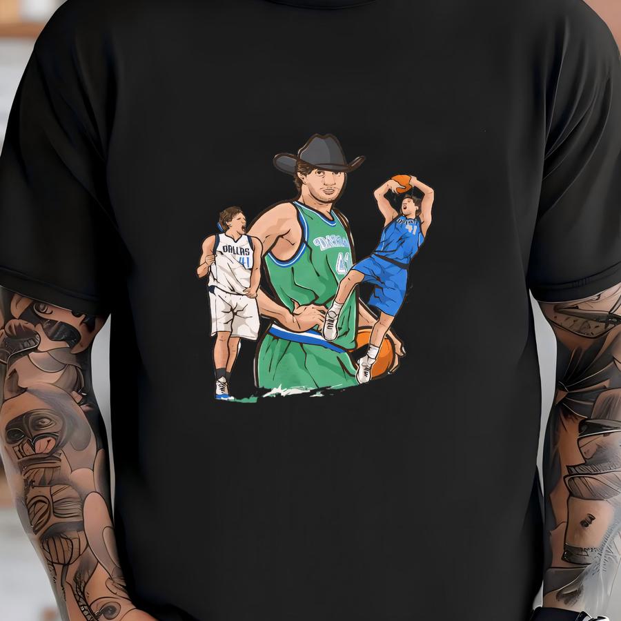 Dirk Nowitzki Cartoon Hoodie T-shirt