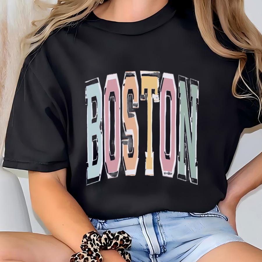 Boston Sweatshirt, State Sweatshirt, Boston Sweater, Boston Crewneck, Boston Pullover, Boston Shirt, Boston State Shirt T-shirt