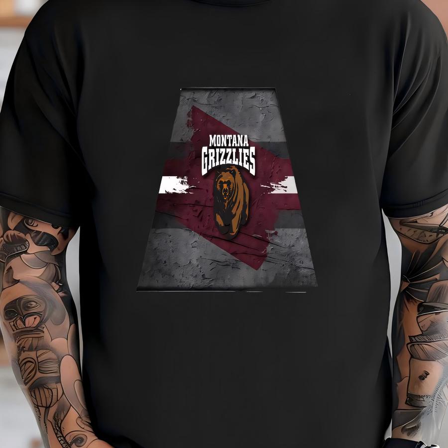 Montana Backlit Pendant Box Light | Metal Framed Billiard Light | Um Grizzlies Pool Table Box Pendant Light T-shirt