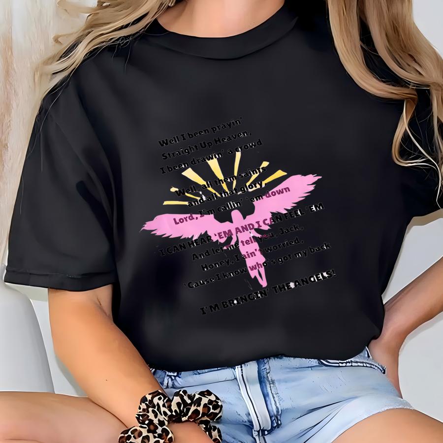 Bringin' The Angels - Unisex Jersey Hoodie, Call Heaven Down Tee, Christian Tee, Casual Outfit T-shirt