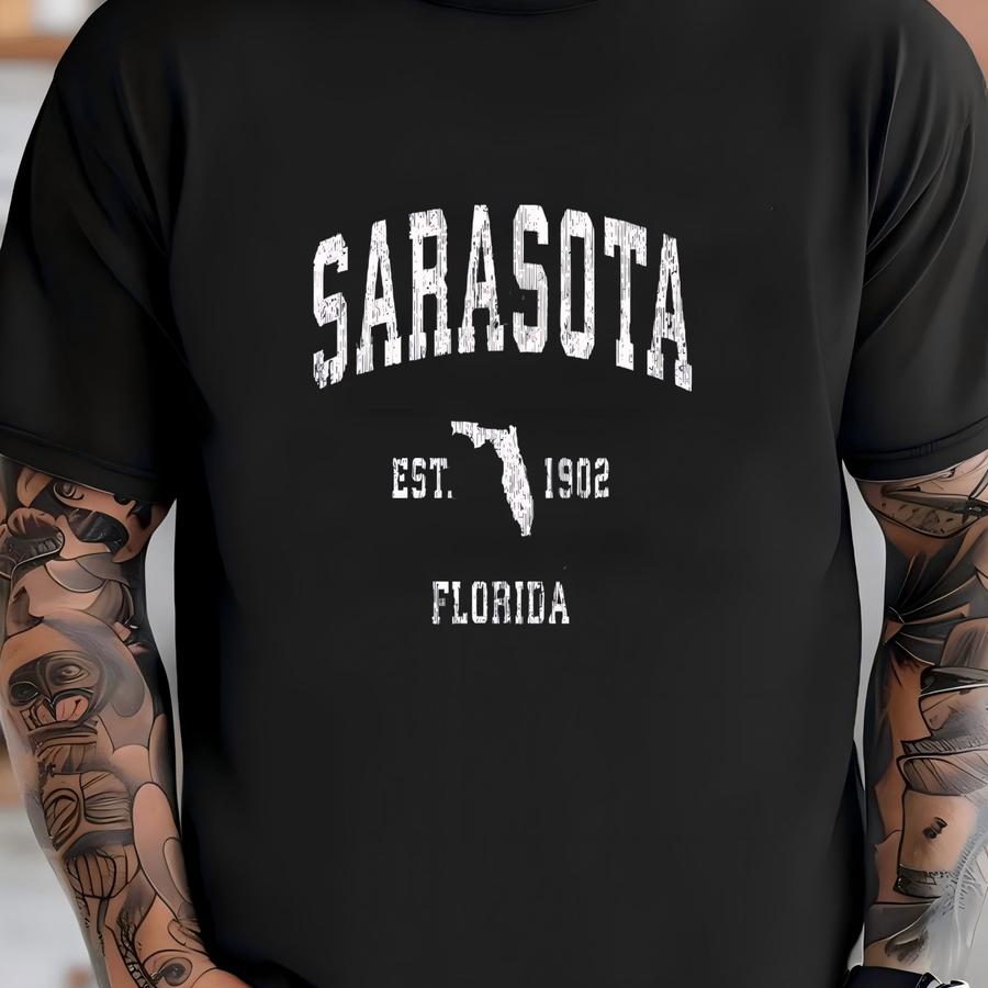Sarasota Florida Shirt, Sarasota Fl Shirt, Sarasota Beach Tee, Florida State Gift, Florida Travel Shirt, Family Vacation, Sarasota Hoodie T-shirt