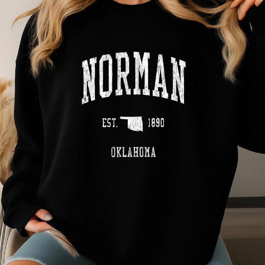 Norman Oklahoma Shirt, Norman Sweatshirt, Oklahoma Trip Gift, Oklahoma City Gift, Norman Shirt, Oklahoma Souvenir, Gift For Men, Women Sweatshirt