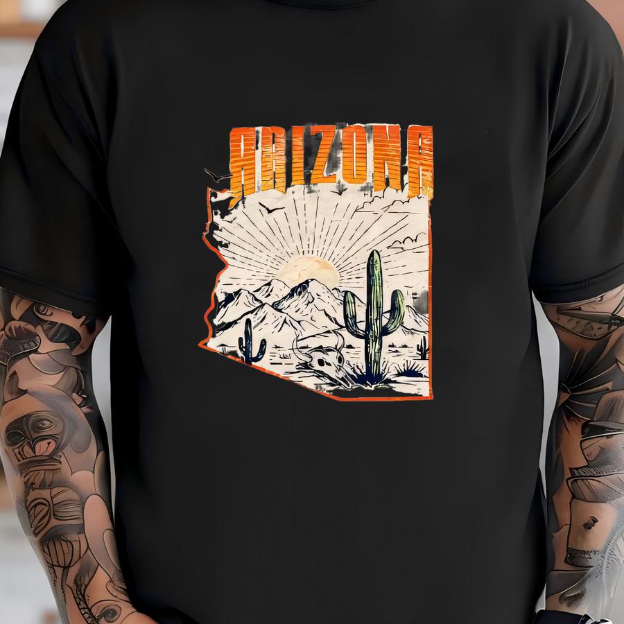 Arizona Desert Kids Sweatshirt - Cute Western Toddler Sweatshirt - Cactus Tshirt - Cowboy Kids Shirt - Boho Natural Toddler Tee T-shirt