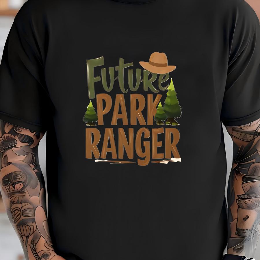 Future Park Ranger Baby ® - Cute Park Ranger Outfit - Camping Hiking Vaby Bodysuit - Nature Themed Tees - Natural Toddler Tees T-shirt