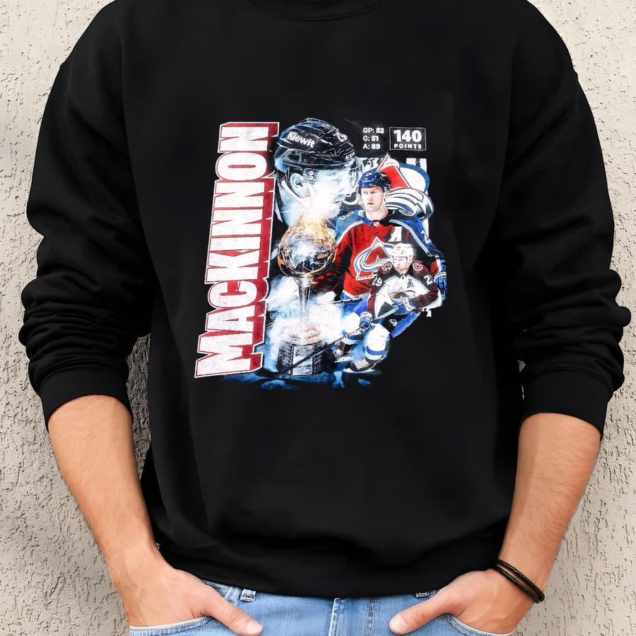 Vintage Nathan Mackinnon T-shirt, Colorado Ice Hockey Heavy Hoodie, Oversized Washed Sweatshirt, Unisex Shirt,gift For Him Gift For Her. Sweatshirt