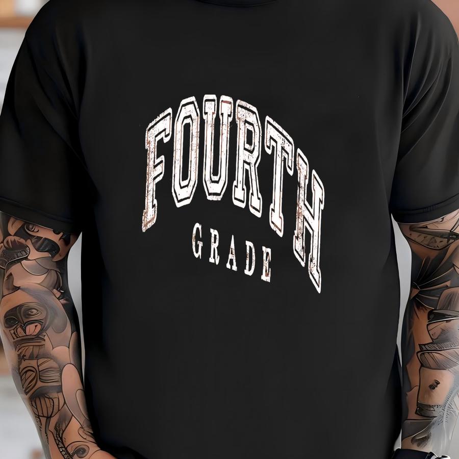 Retro Fourth Grade Teacher Shirt, ® Fourth Grade Teacher Shirt, 4th Grade Teacher, Fourth Grade Teacher Appreciation Gift T-shirt