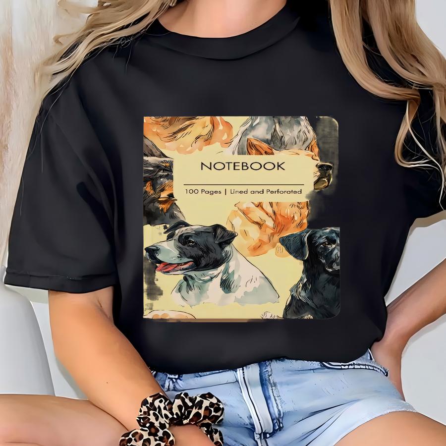 Dog Drawings Journal: Softcover Notebook For Pet Lovers T-shirt