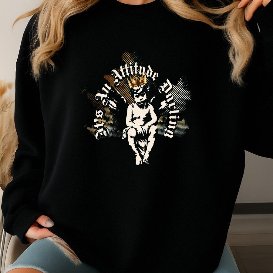 Moto Angel Biker Tank Top: Women's Relaxed Jersey, Attitude Darling Sweatshirt