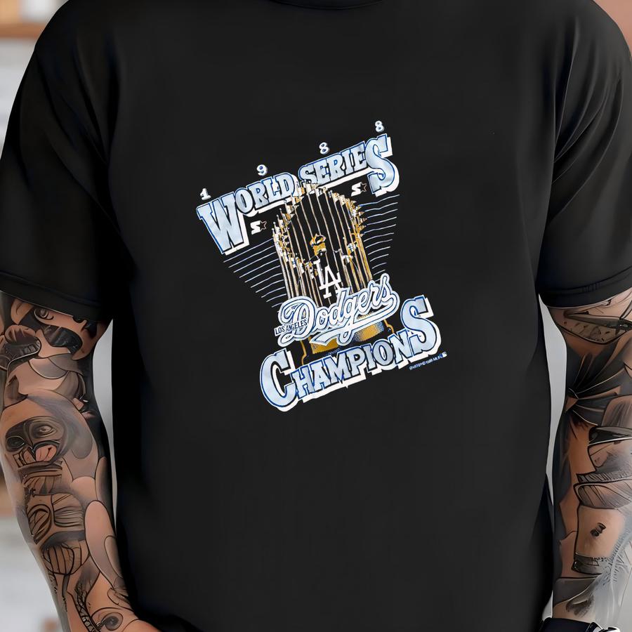 Vintage 1988 Los Angeles Dodgers Mlb Baseball World Series Champions 80s Starter Graphic Shirt Usa Size Xs/s T-shirt