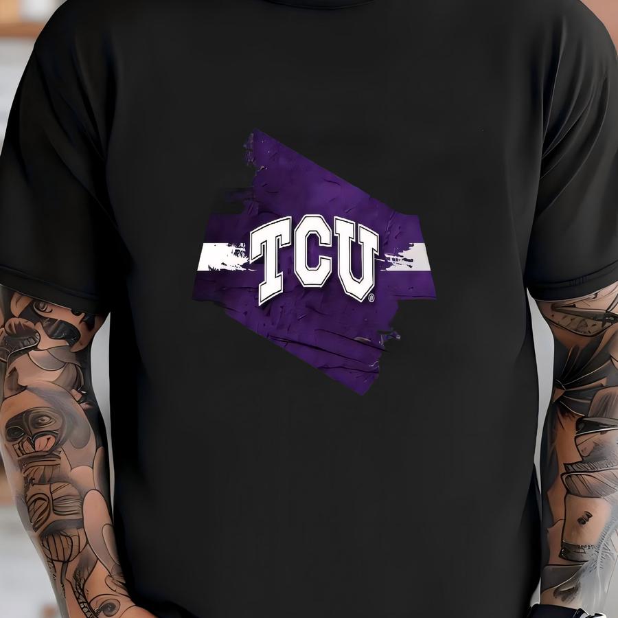 Texas Christian Backlit Pendant Box Light | Metal Framed Billiard Light | Tcu Horned Frogs Pool Table Box Pendant Light T-shirt
