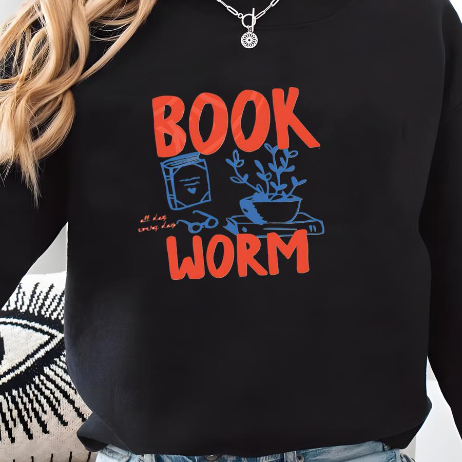 ® Bookworm Shirt, Booktrovert Shirt, Book Lover Gift, Book Shirts For Women, Bookish Gifts, Reading Shirt, Teacher Graphic Tee Sweatshirt