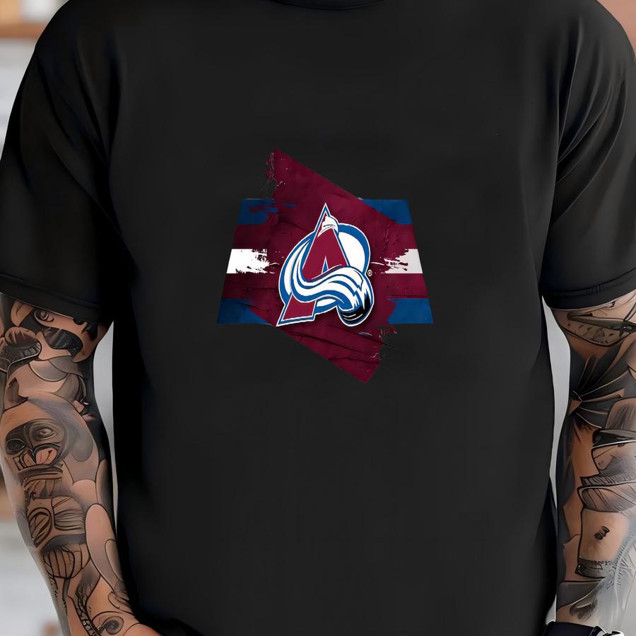 Colorado Avalanche Backlit Pendant Box Light | Metal Framed Billiard Light | Officially Licensed Hockey Pool Table Box Pendant Light T-shirt