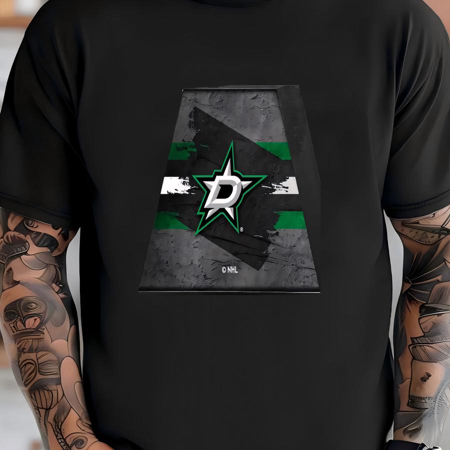 Stars Backlit Pendant Box Light | Metal Framed Billiard Light | Officially Licensed Hockey Pool Table Box Pendant Light T-shirt