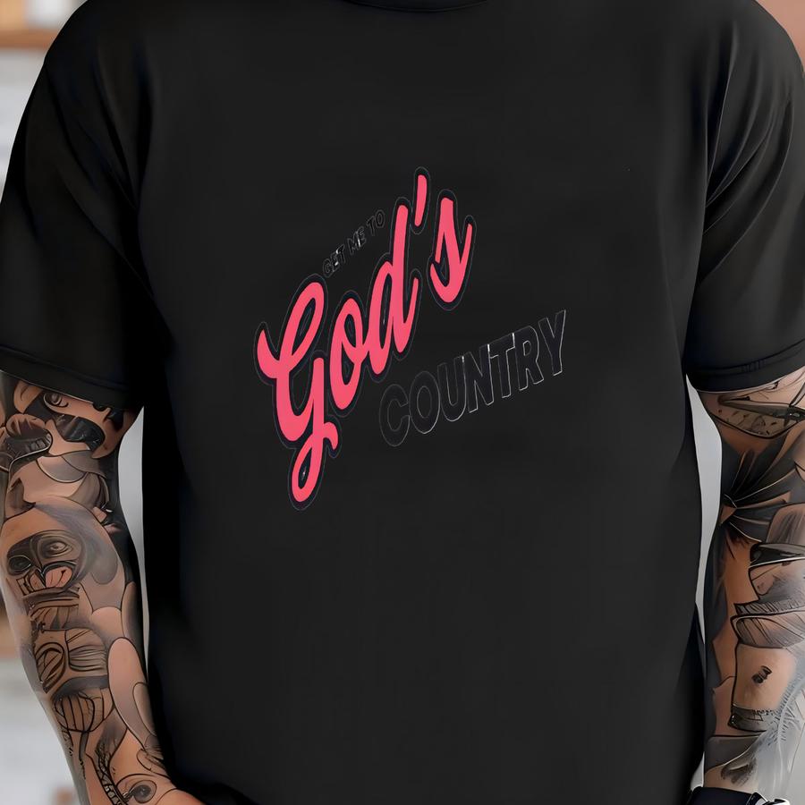 Get Me To God's Country Western Country Music Women's Tank Top T-shirt