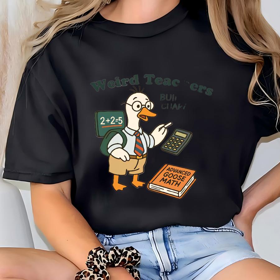 Funny Math Teacher Shirt, Silly Goose Weird Teachers Build Character Shirt, Teacher Appreciation Gift T-shirt