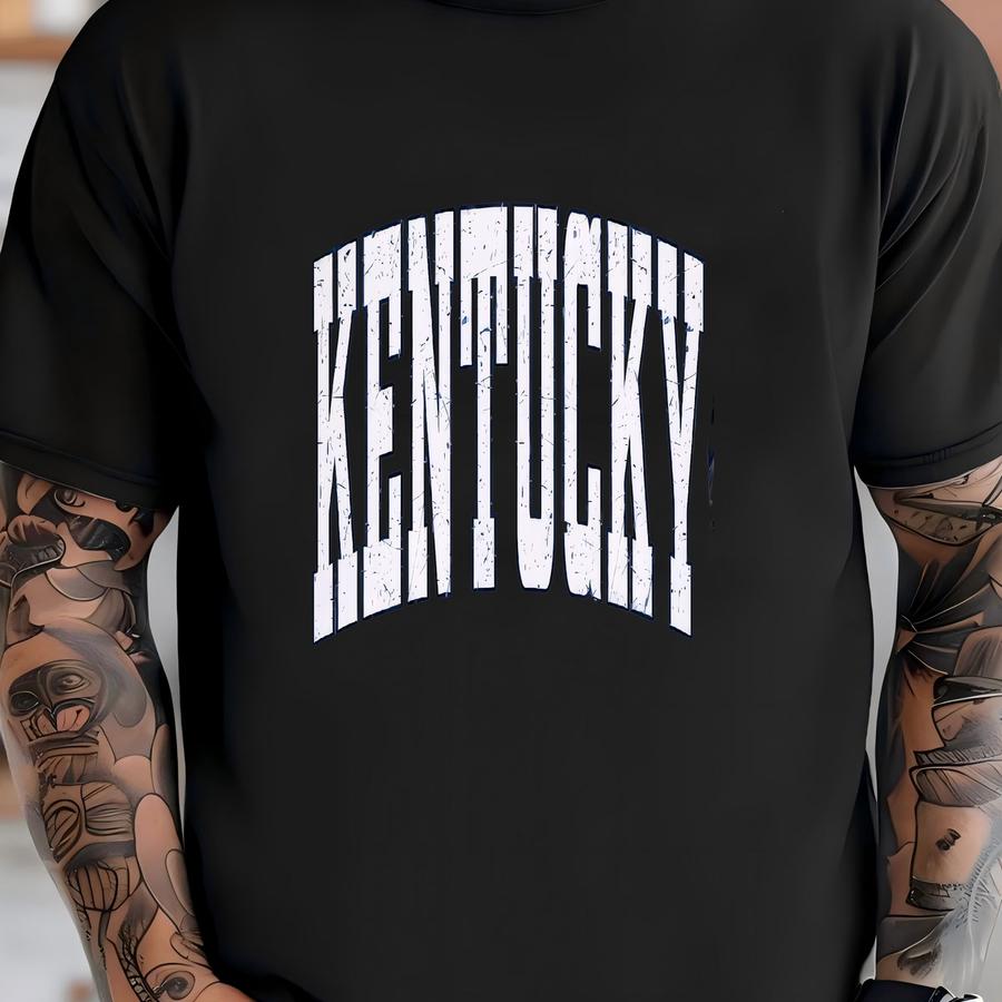 Kentucky ® Tshirt Faded Vintage Aesthetic Distressed Minimalist Retro Style Kentucky Tee Unisex Premium Kentucky Tshirt T-shirt