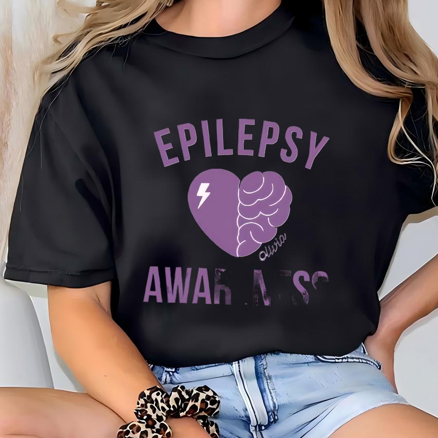 Epilepsy Awareness Shirt Epilepsy Shirt Purple Epilepsy Shirts Epilepsy Mom Shirt Epilepsy Warrior Mama Shirt Epilepsy Warrior Shirt T-shirt