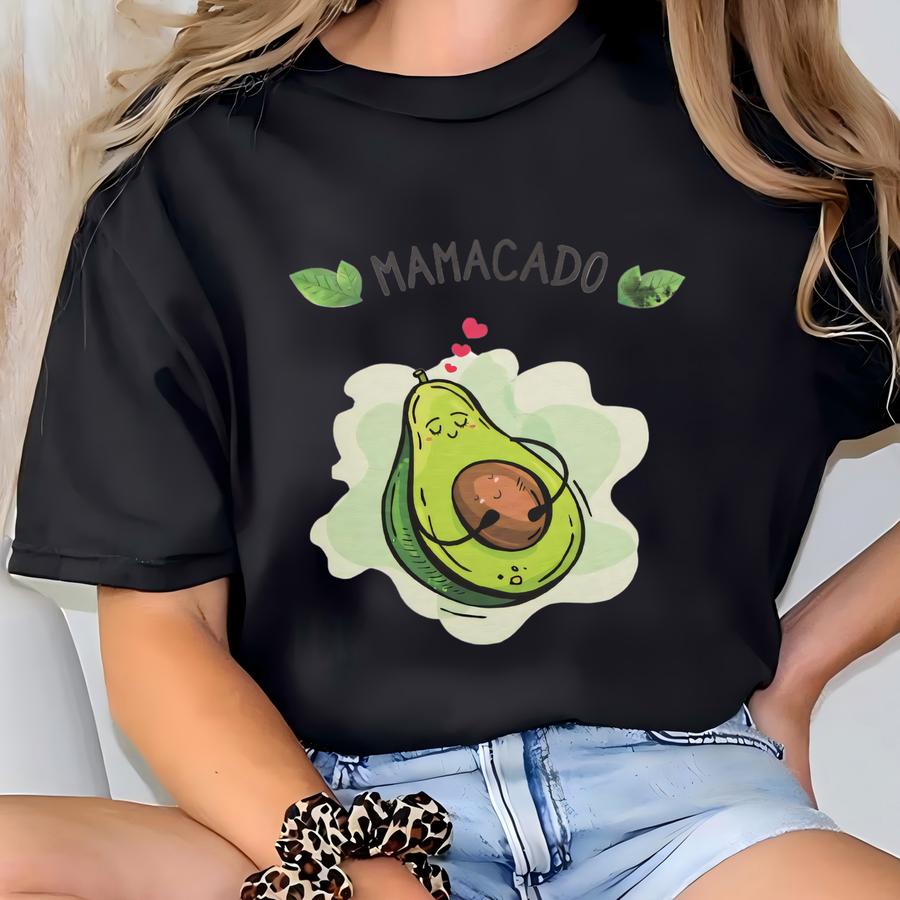 Mamacado Pregnancy Hoodie: Avocado Announcement Tee T-shirt