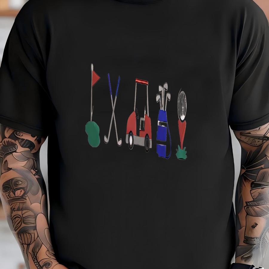 Golfing Icons Hoodie | Custom Golf Gemma Sweatshirt | Fathers Day Gift | Golfer | Golf Lover | Sports |c17g18egi T-shirt