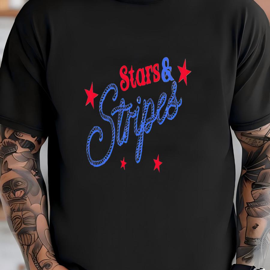 Stars And Stripes Shirt: 4th Of July Patriotic Tee T-shirt