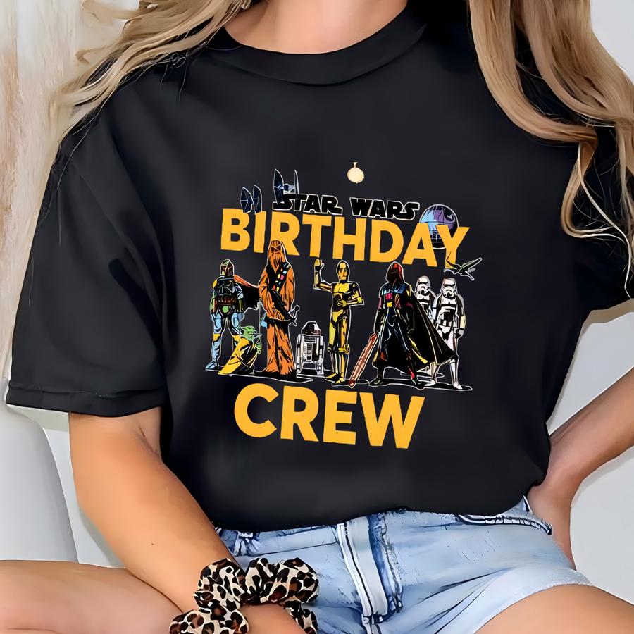 Star Wars It's My Birthday Shirt, Star Wars Birthday Crew Shirt, Family Birthday Party Tee, Galaxy Edge Sweater, Matching Star Wars Birthday T-shirt