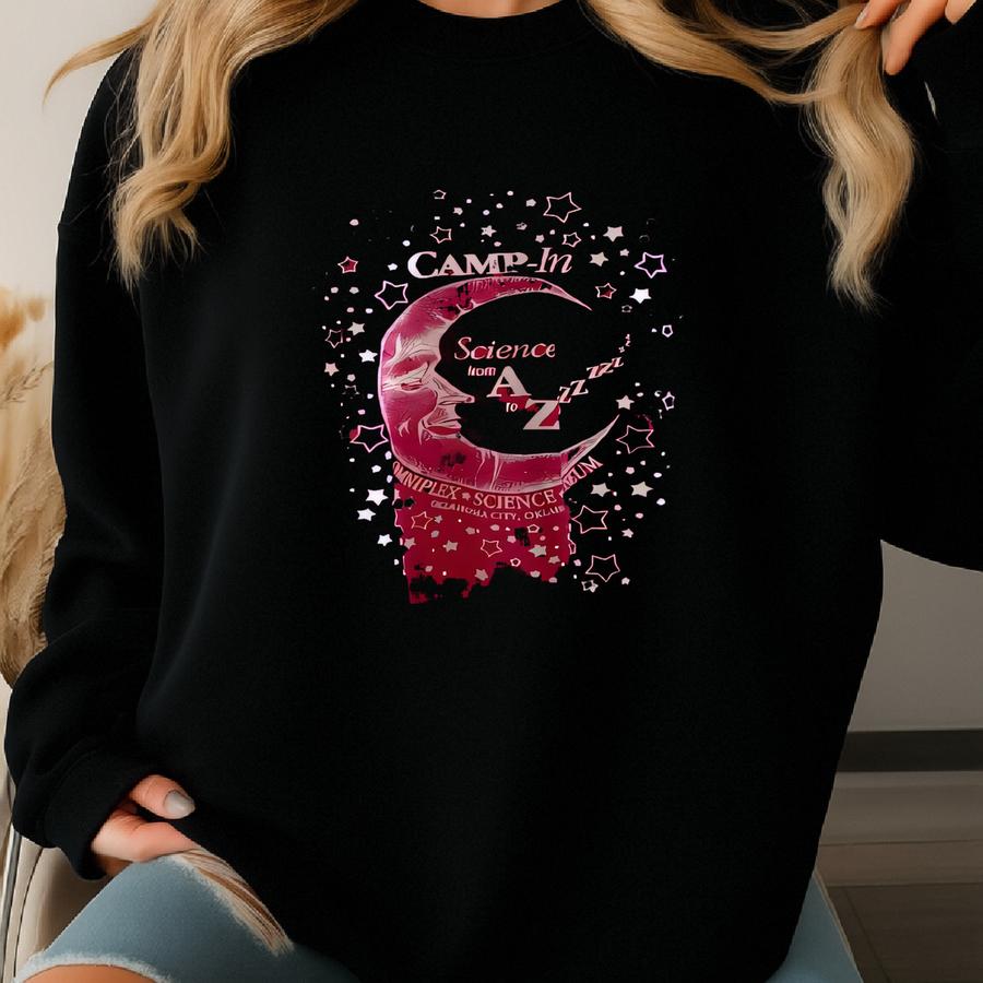 Vintage 2000’s Y2k Pink Summer Camp Moon And Star Graphic Tee - Xl Sweatshirt