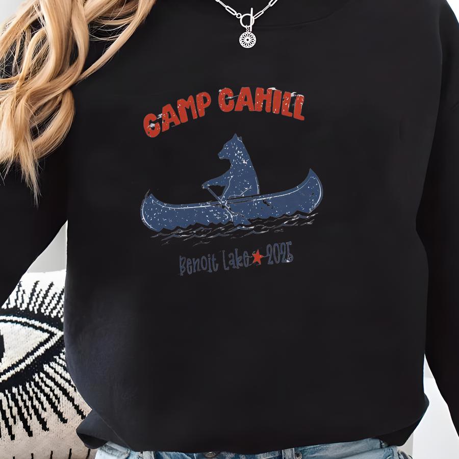 Personalized Family Lake Shirt: Bear Canoe Design, Vacation Tee Sweatshirt