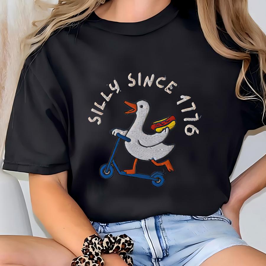 Silly Goose 4th Of July Shirt, 4th Of July T Shirt, America Shirt, Funny Patriotic Tee, Usa Shirt T-shirt