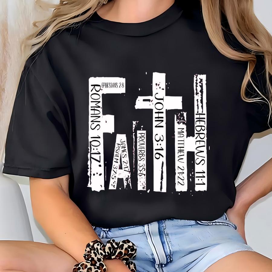 Christian Shirt, Bible Verse Hoodie, Religious Outfit, Retro Faith T Shirt, Christian Cross Graphic Tees, Religious Sweatshirt, Faith Shirt T-shirt