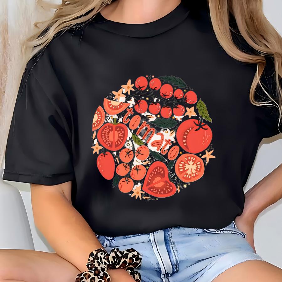 ® Tomato Shirt, Fruit Shirt, Botanical Shirt, Garden Shirt, Vegetable Shirt, Clothing Foodie Gardening Gift, Vegan Shirt T-shirt
