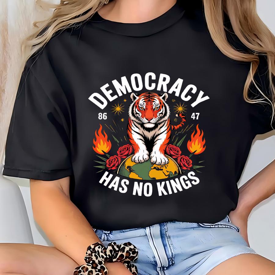 Has No Kings Shirt, Anti Comfort Shirt, No Kings In America Subtle Fdt Tee, Anti Billionaire Oligarchy Resist Revolution T-shirt