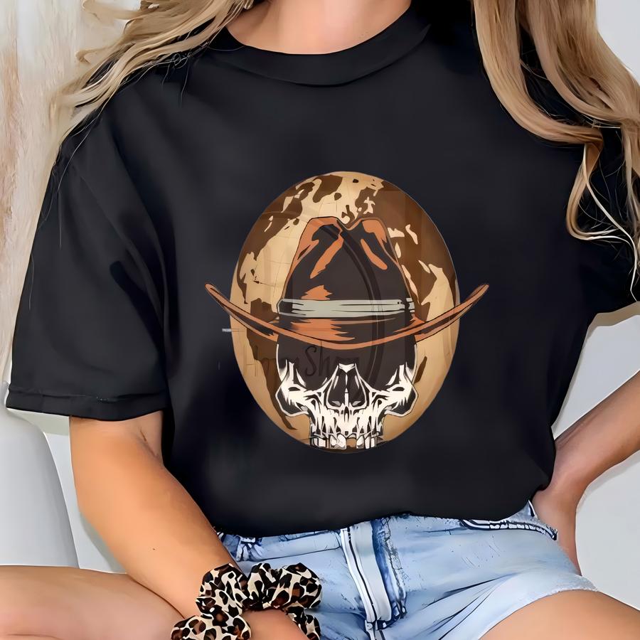 Morgan Wallen, I'm A Little Crazy But The Worlds Insane, Cow Skull Shirt, Vintage Western Style Hoodie,perfect For Festivals And Concert T-shirt