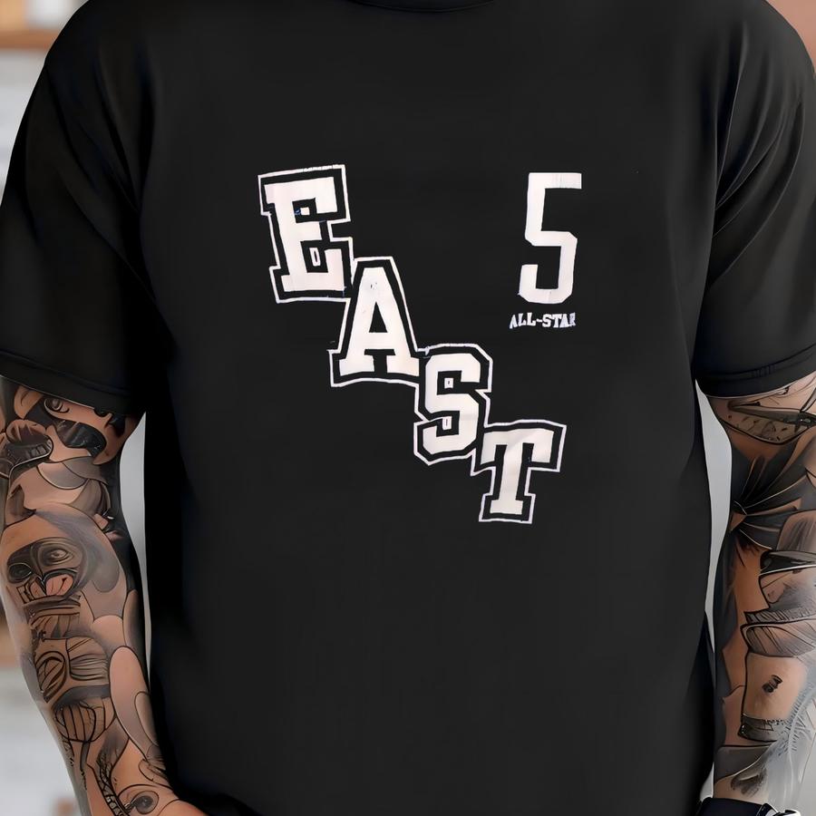 Vintage Reebok Blue 2004 All Star Game #5 Jason Kidd Nylon Jersey Adult M T-shirt