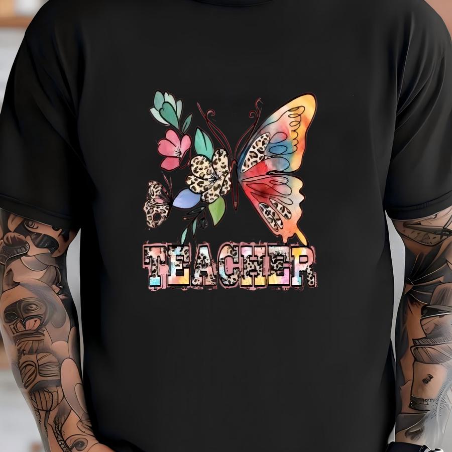 Butterfly Teacher Hoodie, Future Teacher Shirt, Retro Teacher Shirt, Teacher Butterfly Shirt, Back To School, First Day Of School T-shirt